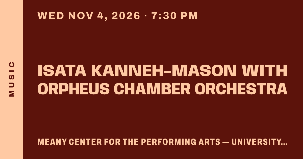 Isata Kanneh-Mason with Orpheus Chamber Orchestra