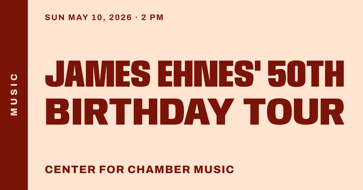 James Ehnes' 50th Birthday Tour