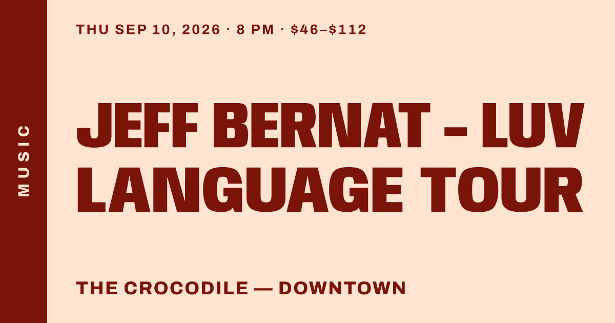 Jeff Bernat - Luv Language Tour