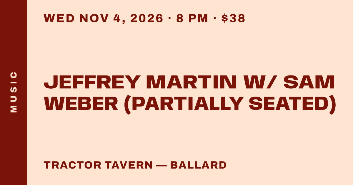 Jeffrey Martin w/ Sam Weber (partially seated)