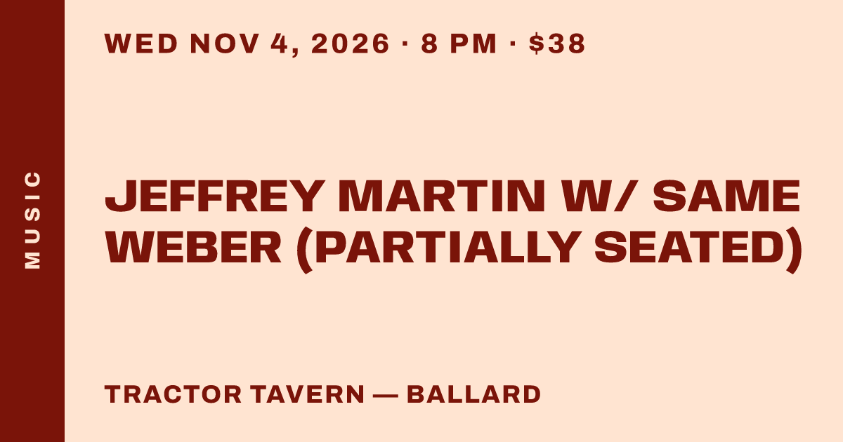 Jeffrey Martin w/ Same Weber (partially seated)