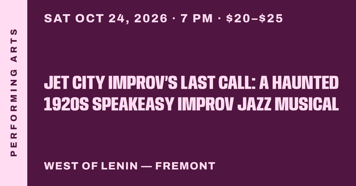 Jet City Improv’s Last Call: a haunted 1920s speakeasy improv jazz musical