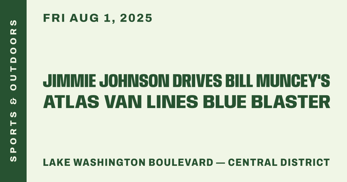 Jimmie Johnson Drives Bill Muncey's Atlas Van Lines Blue Blaster