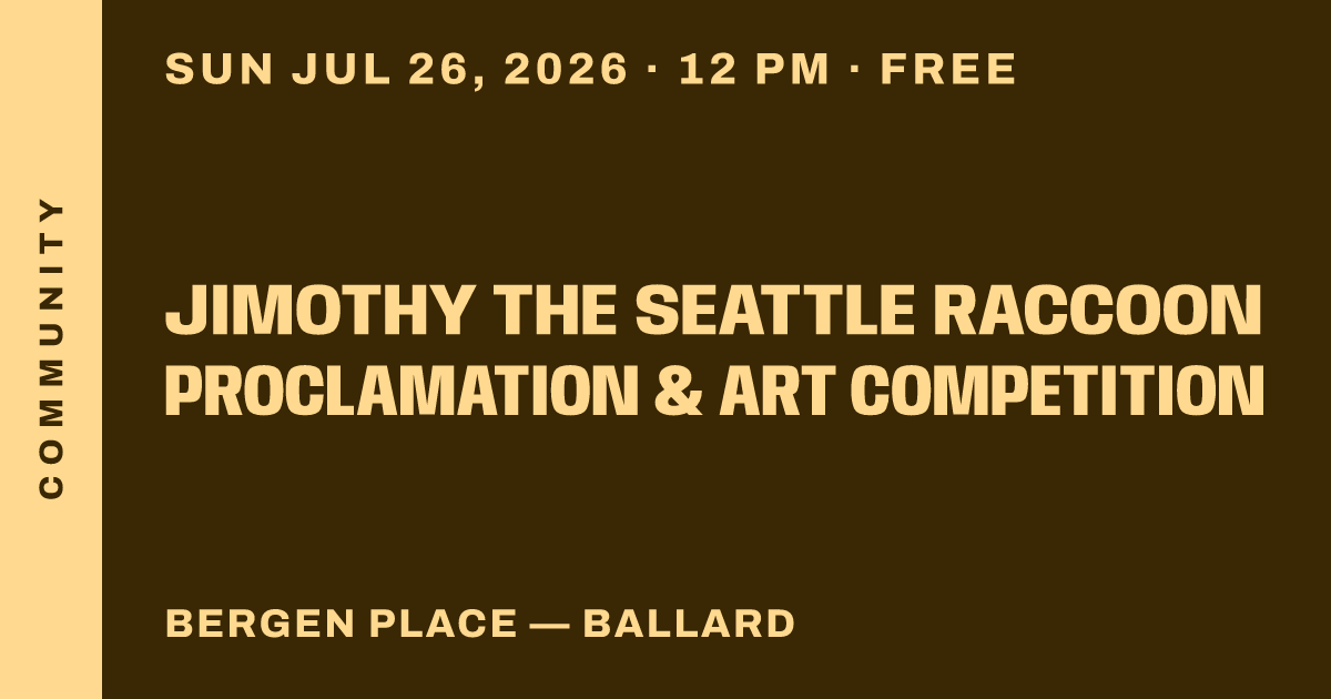 Jimothy the Seattle Raccoon Proclamation & Art Competition