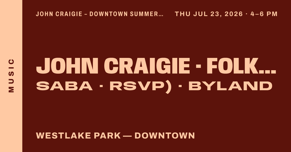 John Craigie – Downtown Summer Sounds