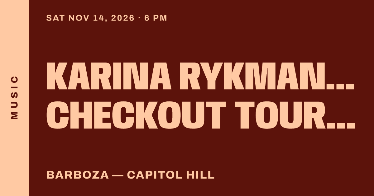 Karina Rykman - Late Checkout Tour 2026