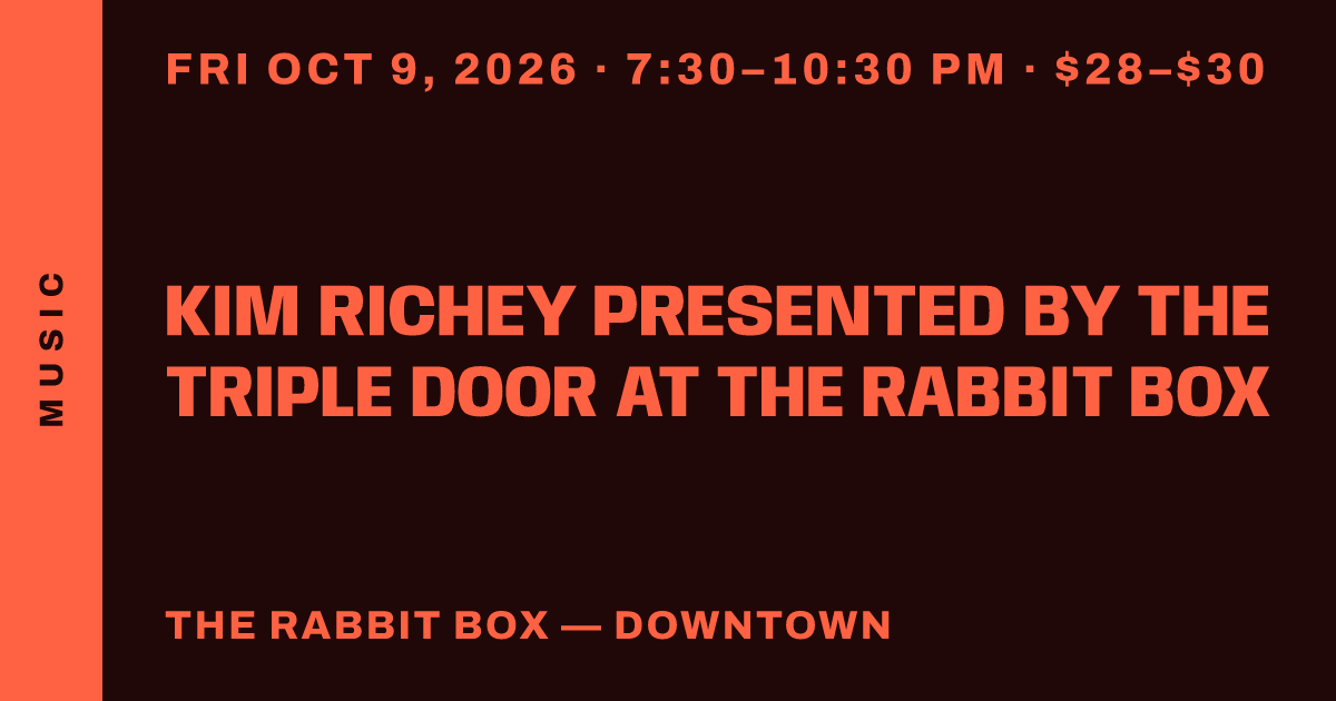 Kim Richey presented by The Triple Door at The Rabbit Box