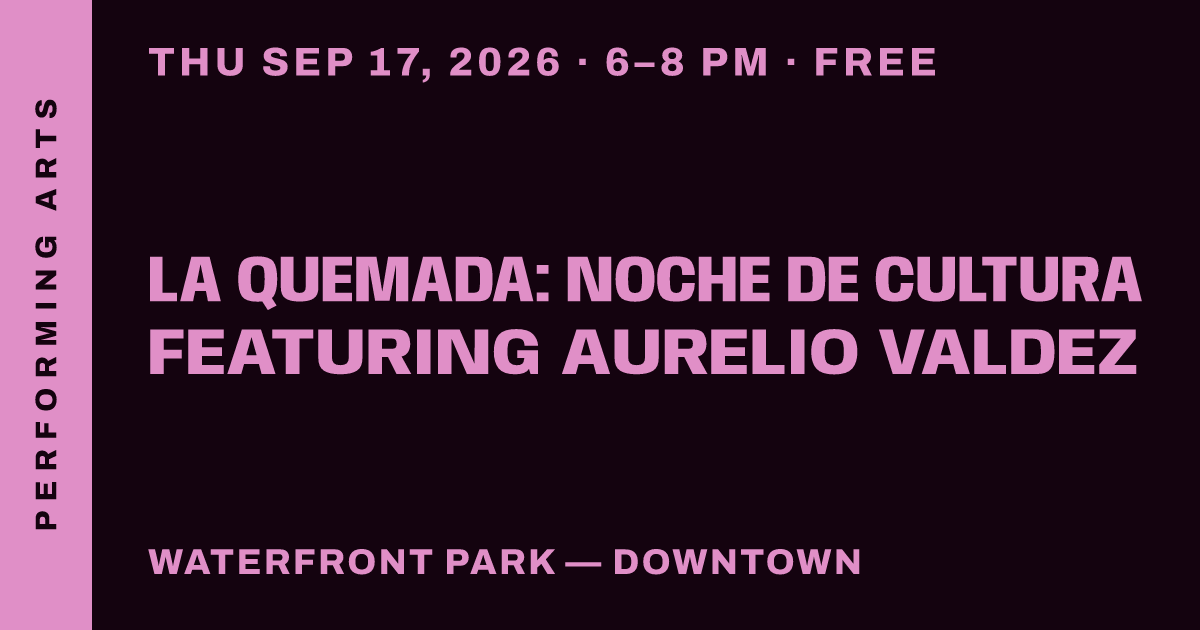 La Quemada: Noche de Cultura featuring Aurelio Valdez