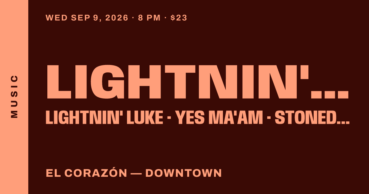 Lightnin' Luke, Yes Ma'aM