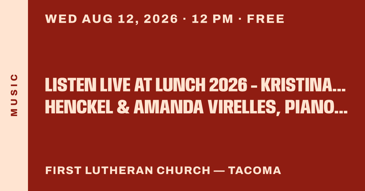 Listen Live at Lunch 2026 - Kristina Pelechova henckel & Amanda Virelles, piano duet
