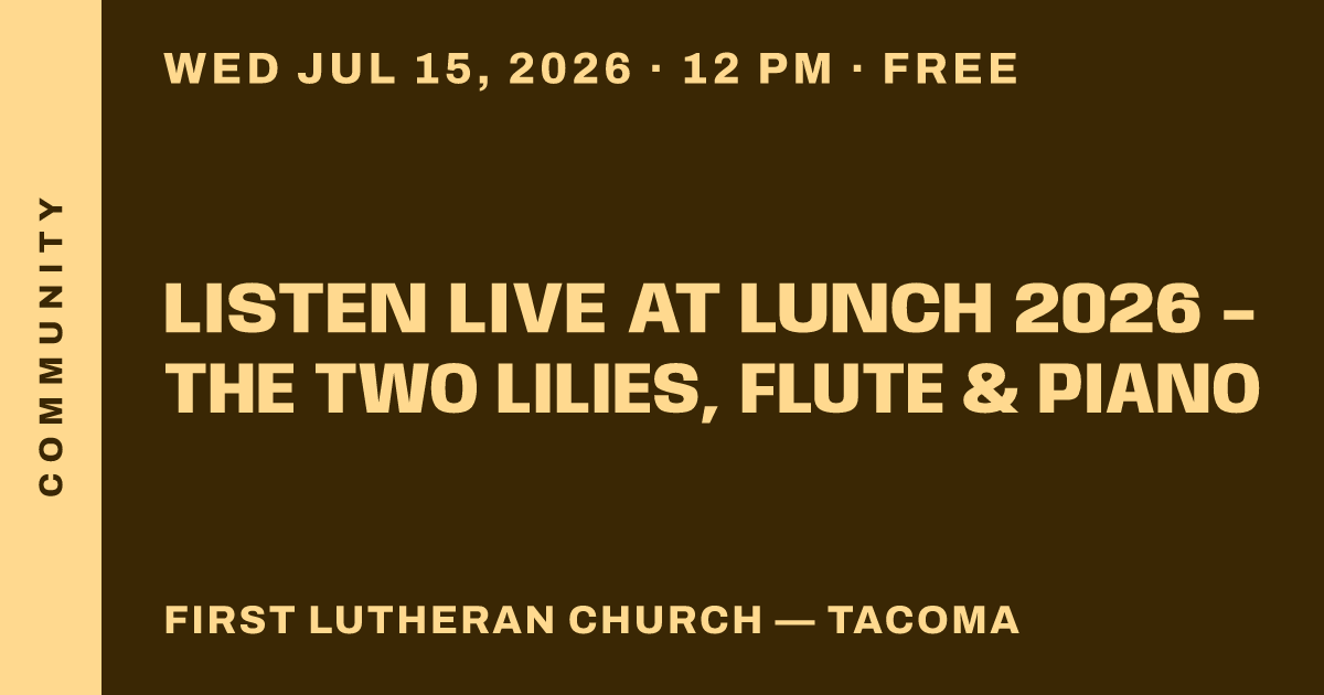 Listen Live at Lunch 2026 - The Two Lilies, flute & piano