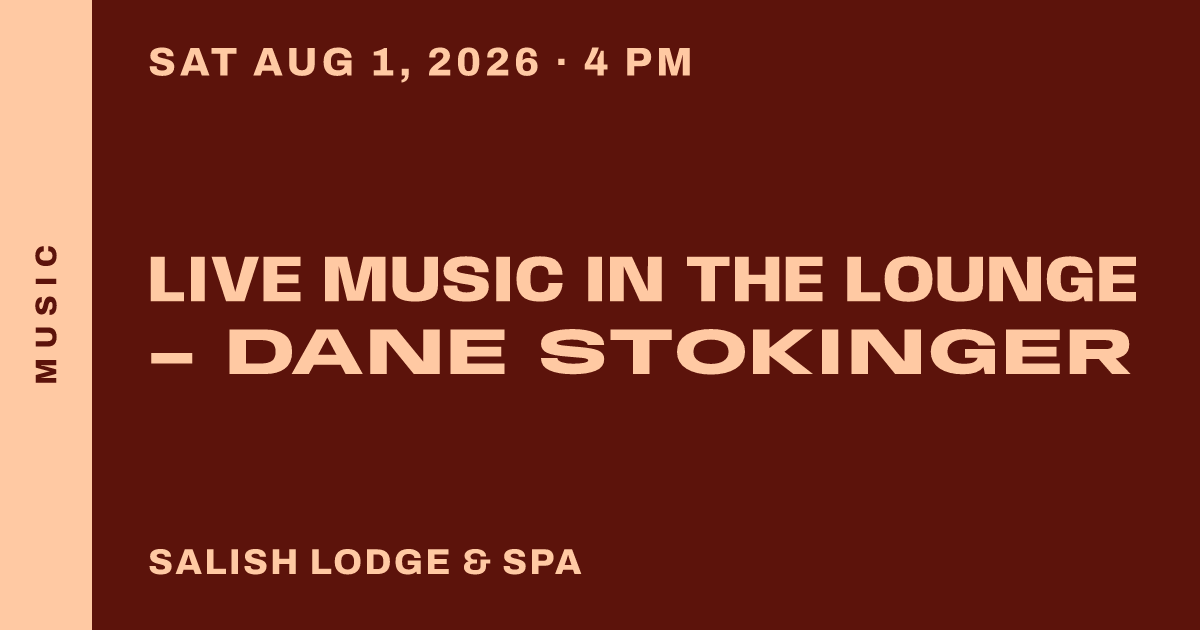 LIVE MUSIC IN THE LOUNGE - Dane Stokinger