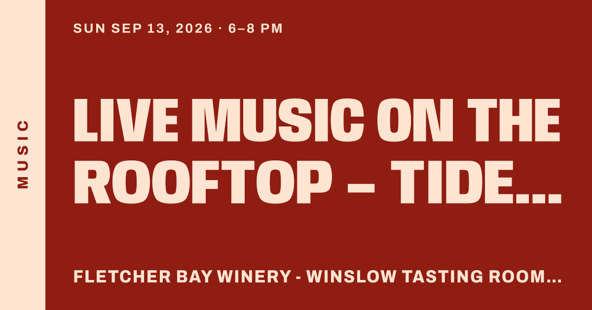 Live music on the Rooftop – Tide Flat 4
