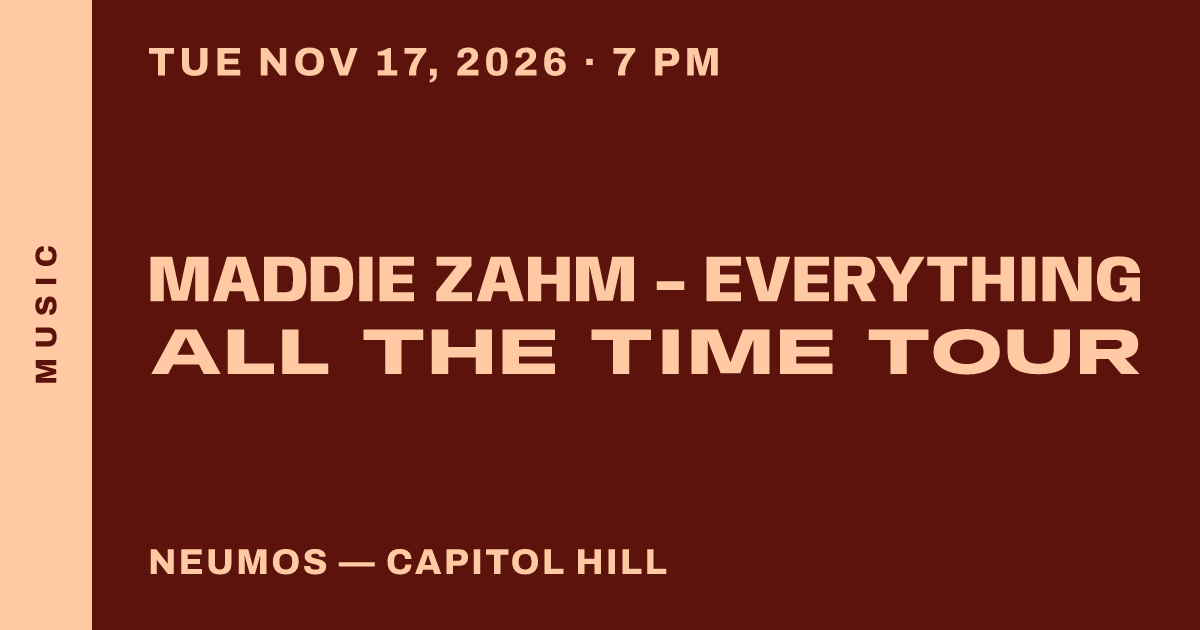 Maddie Zahm - Everything All The Time Tour