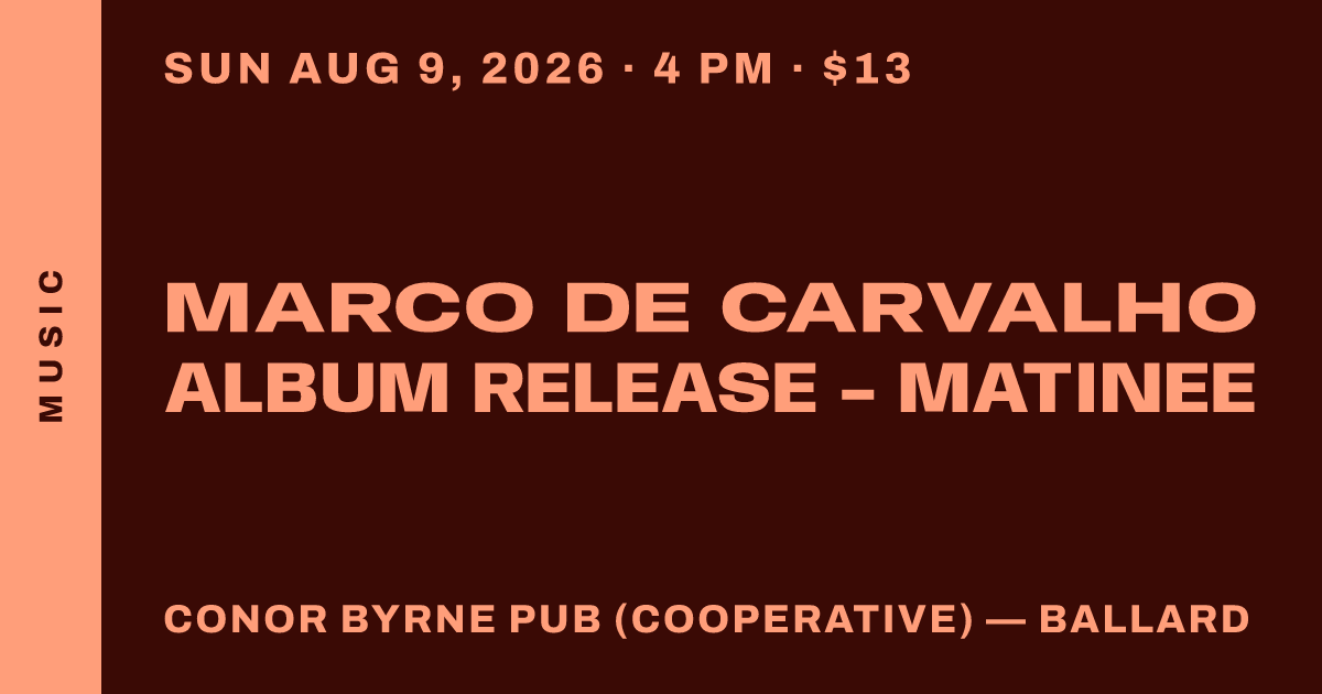 Marco de Carvalho Album Release - Matinee