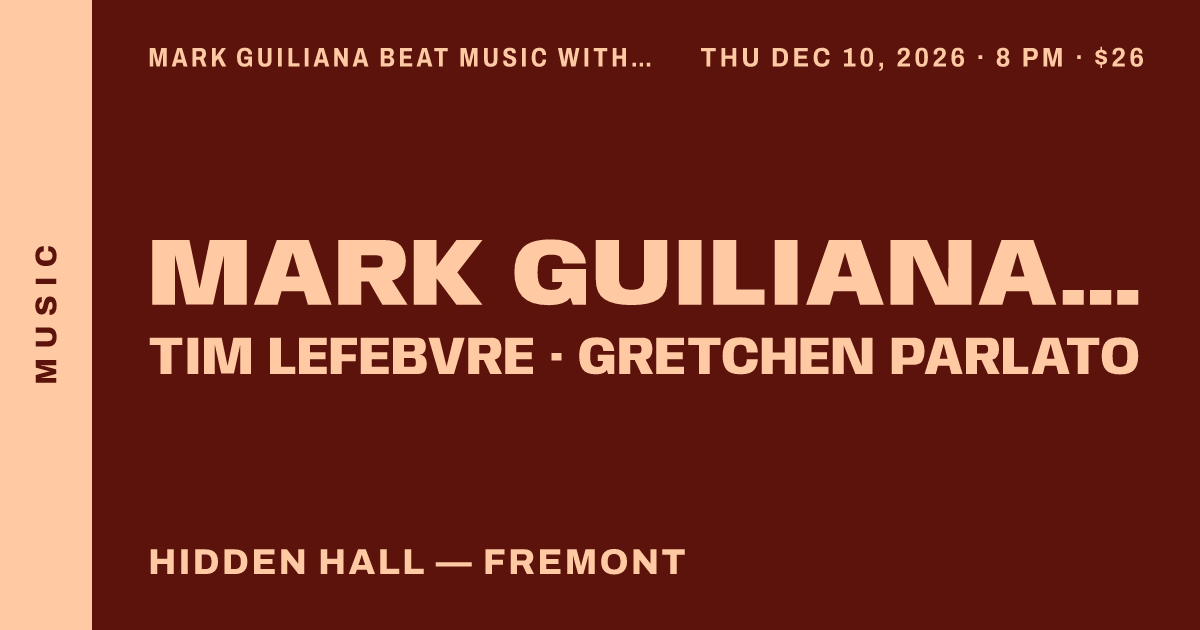 MARK GUILIANA BEAT MUSIC with guests
