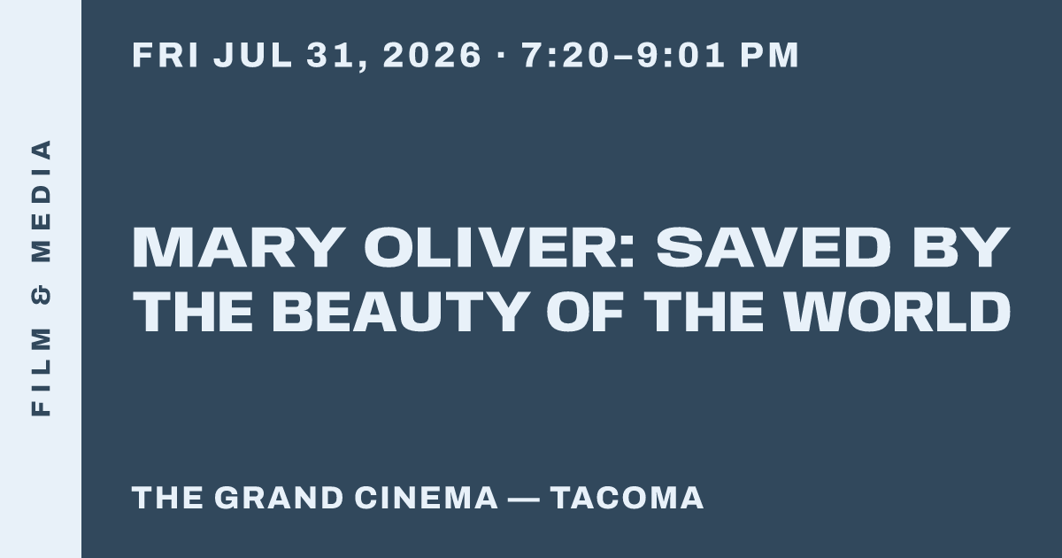 Mary Oliver: Saved by the Beauty of the World