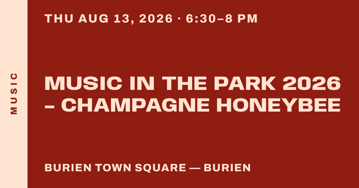 Music in the Park 2026 - Champagne Honeybee