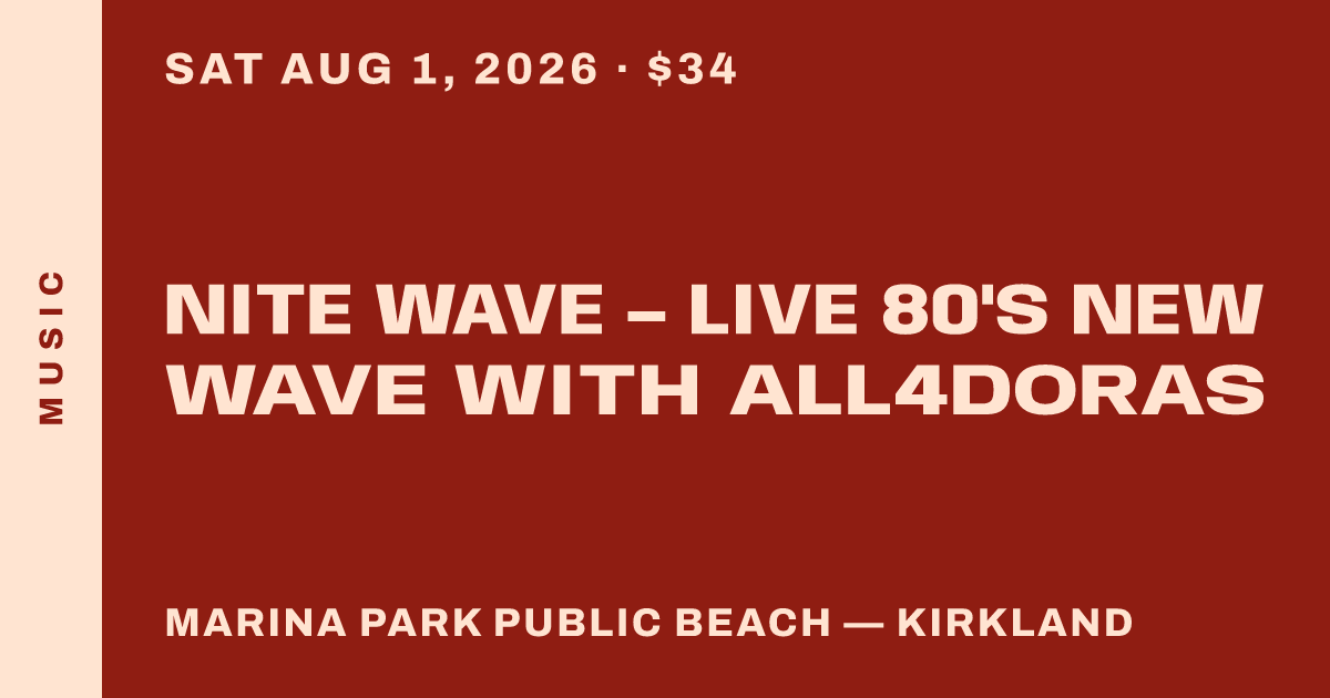 Nite Wave – Live 80's New Wave with All4Doras