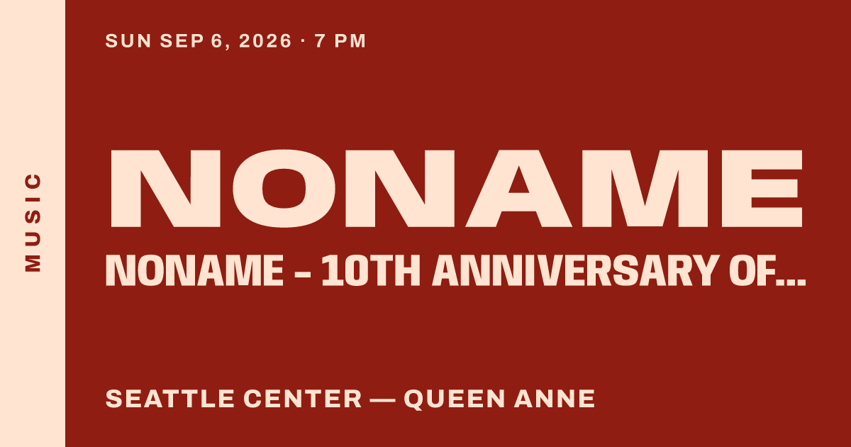 Noname in Seattle