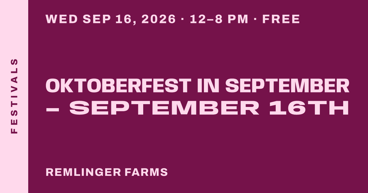 OktoberFest in September - September 16th