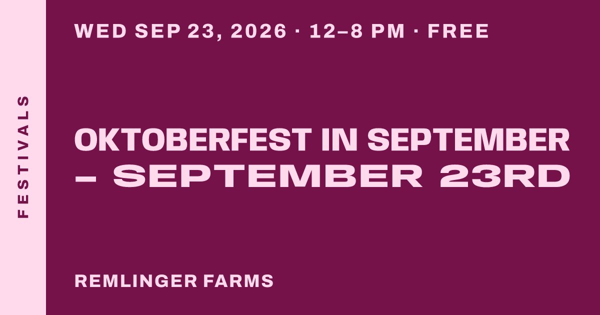 OktoberFest in September - September 23rd