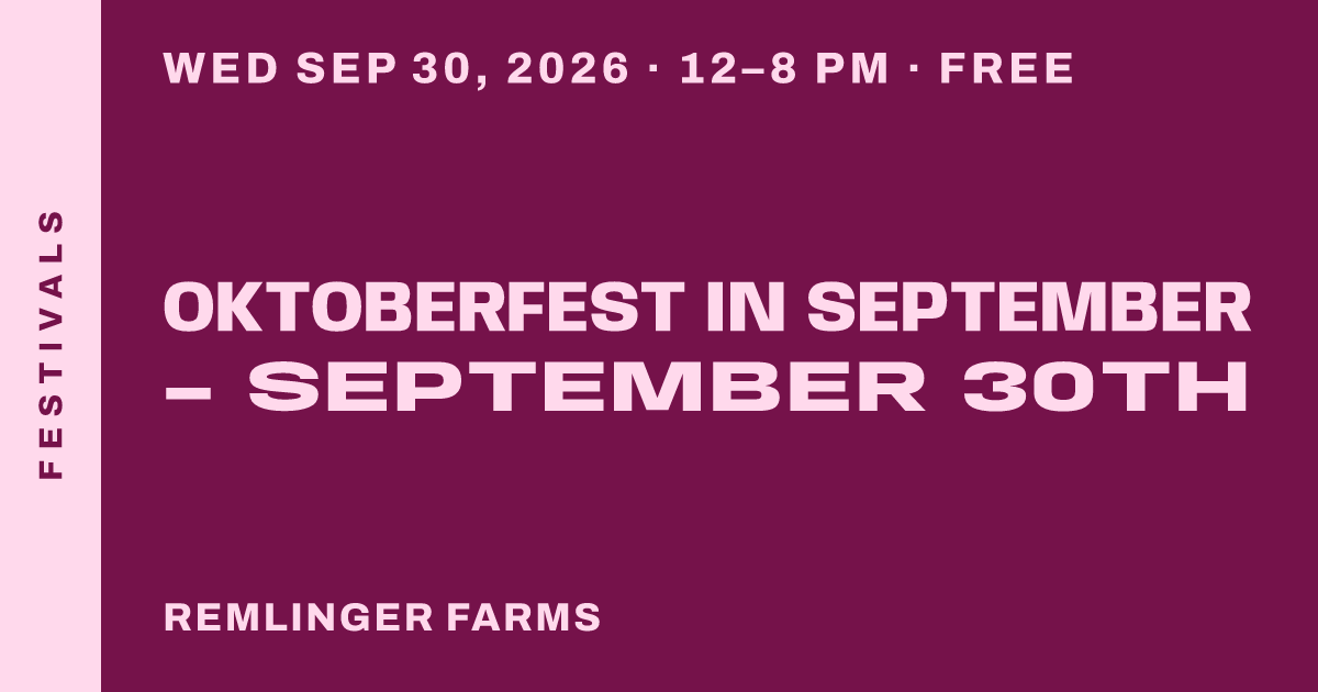OktoberFest in September - September 30th
