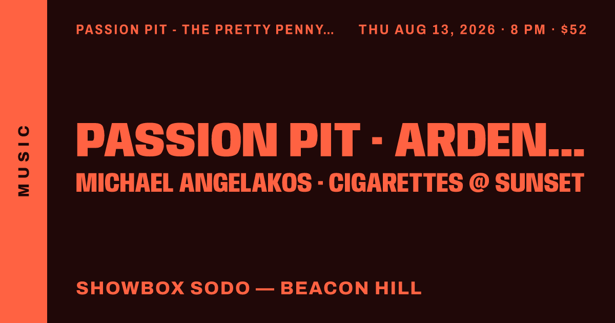 Passion Pit - The Pretty Penny Tour