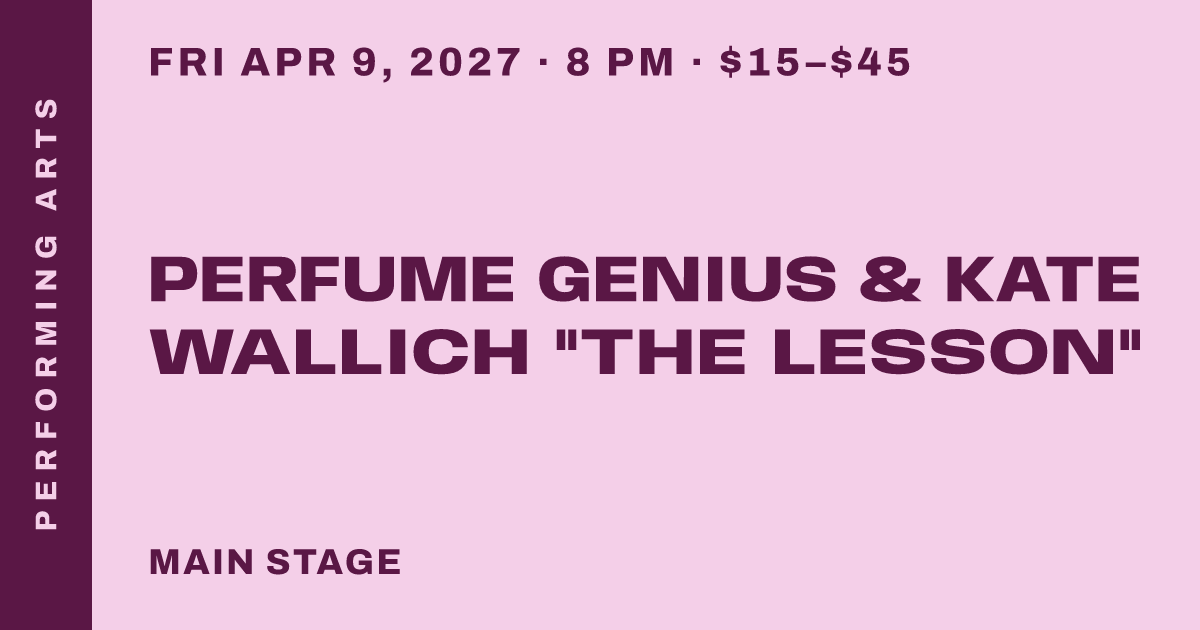 Perfume Genius & Kate Wallich "The Lesson"