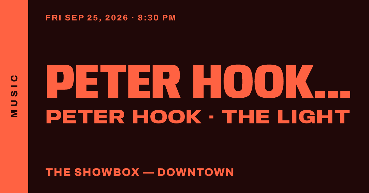 Peter Hook & The Light – Get Ready Tour