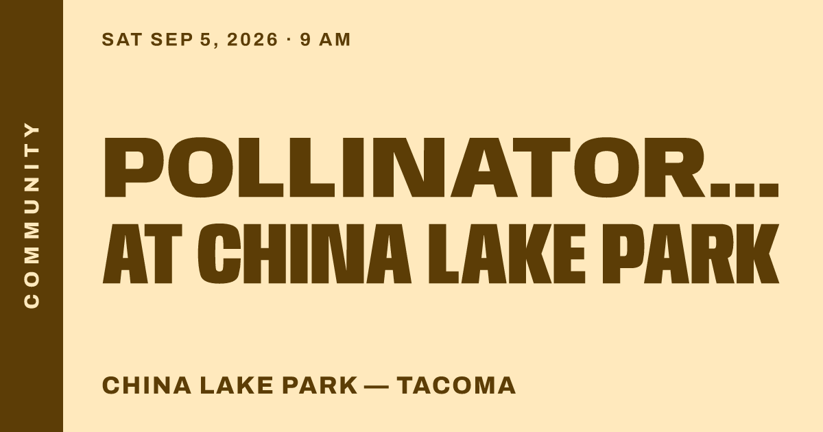 Pollinator Work Party at China Lake Park