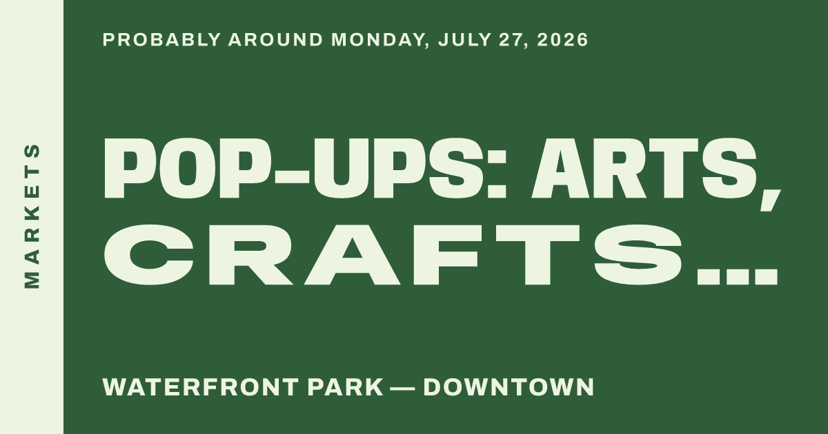 Pop-Ups: Arts, Crafts & Experiences
