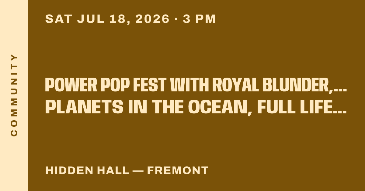 POWER POP FEST with Royal Blunder, The Rallies, Planets in the Ocean, Full Life Crisis, Square Peg