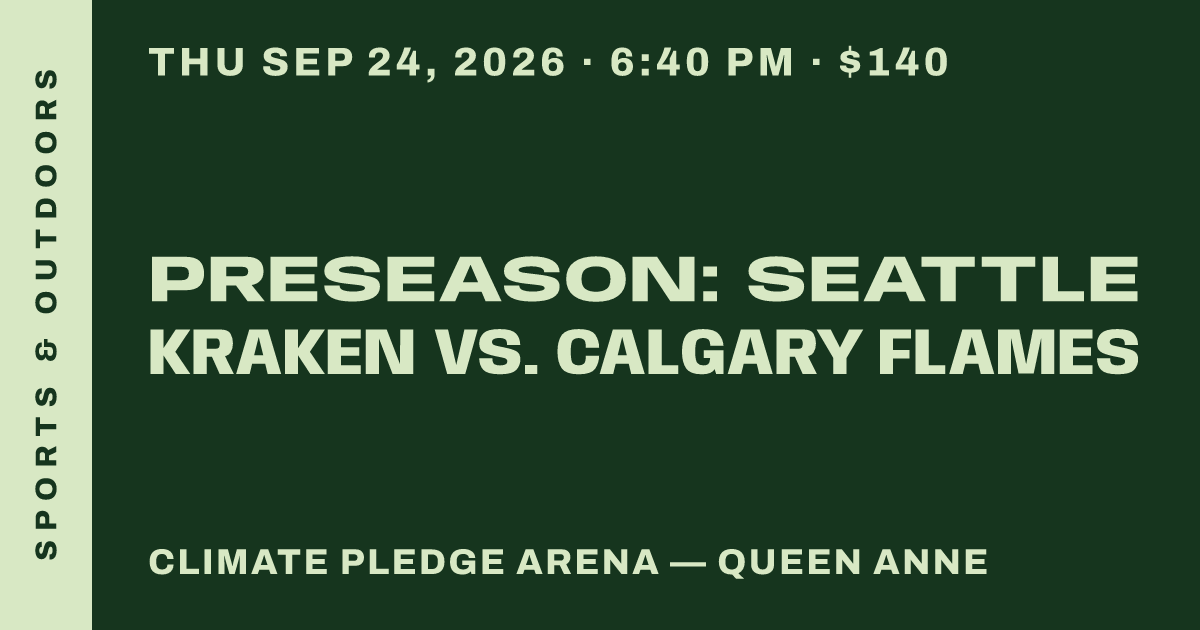 PRESEASON: Seattle Kraken vs. Calgary Flames