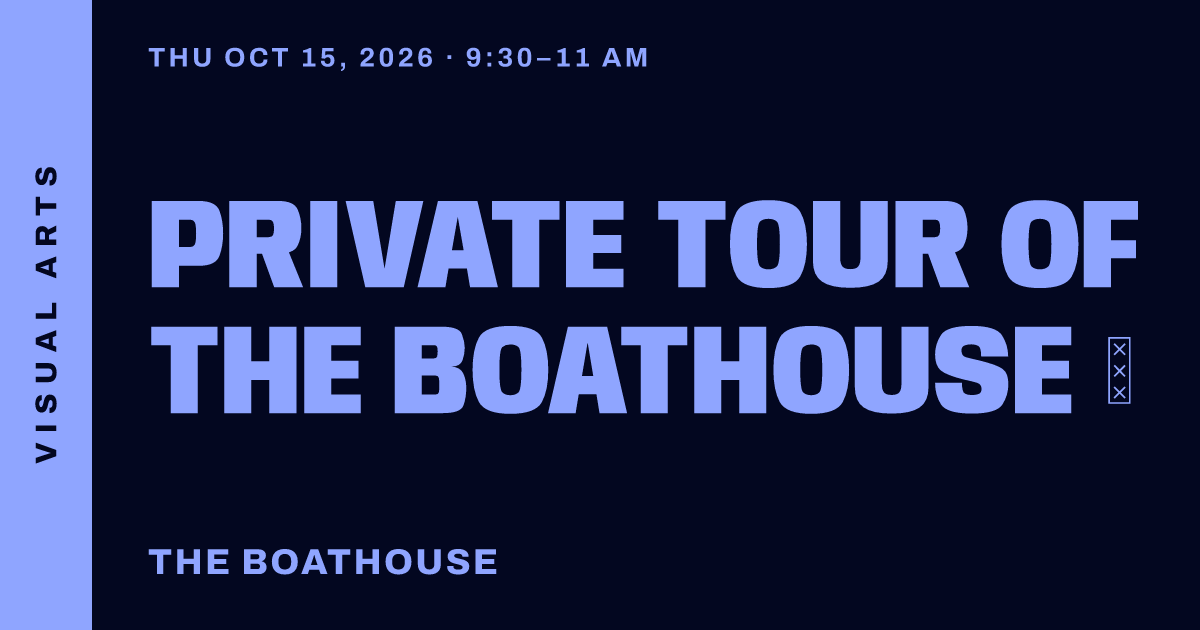 Private Tour of The Boathouse ♿