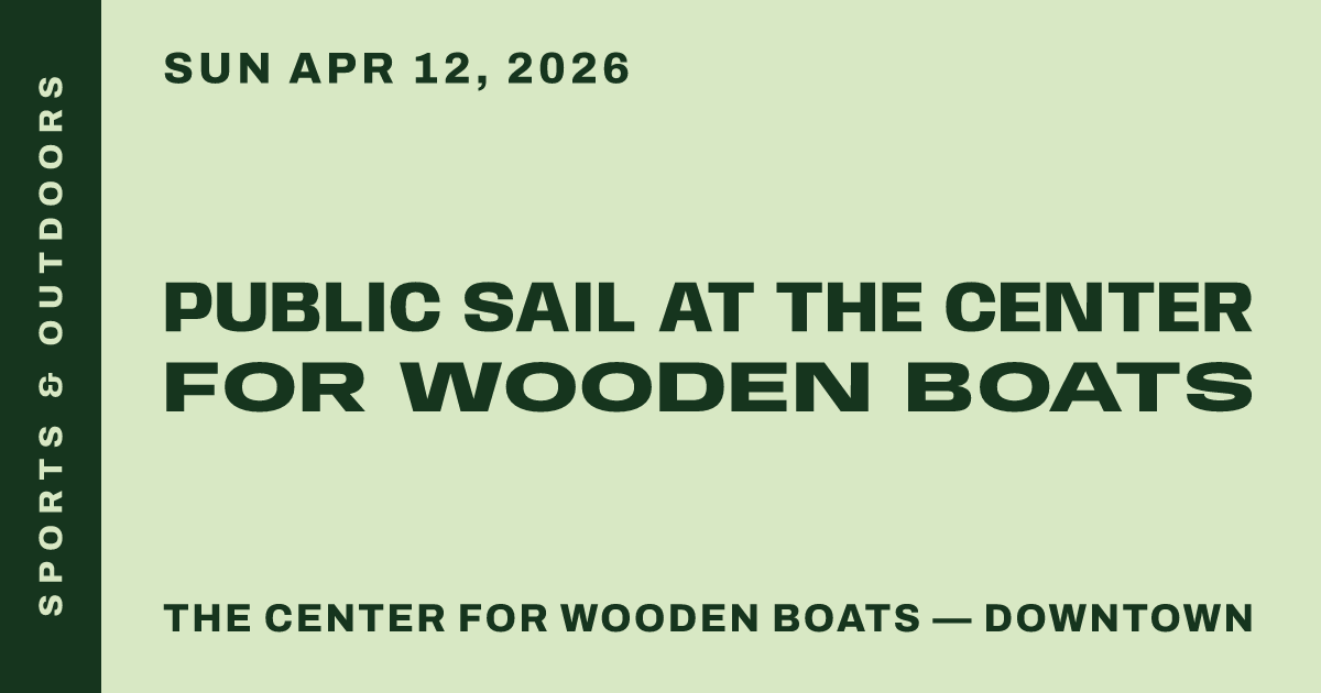 Public Sail at The Center for Wooden Boats