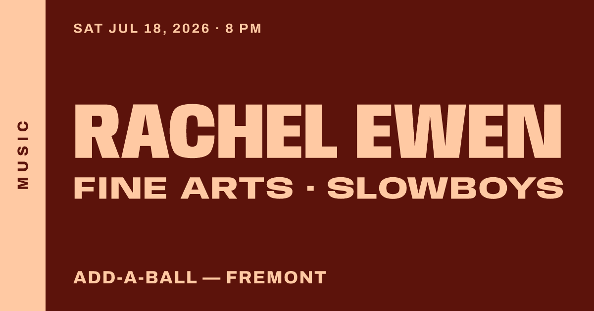 Rachel Ewen with Fine Arts, Slowboys