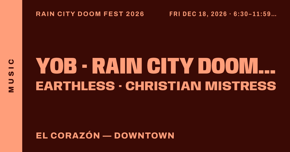 RAIN CITY DOOM FEST 2026