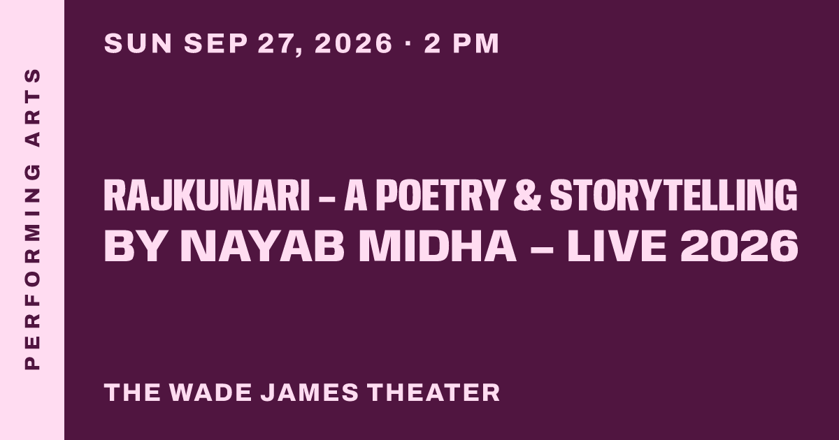 Rajkumari – A Poetry & Storytelling By NAYAB MIDHA – Live 2026