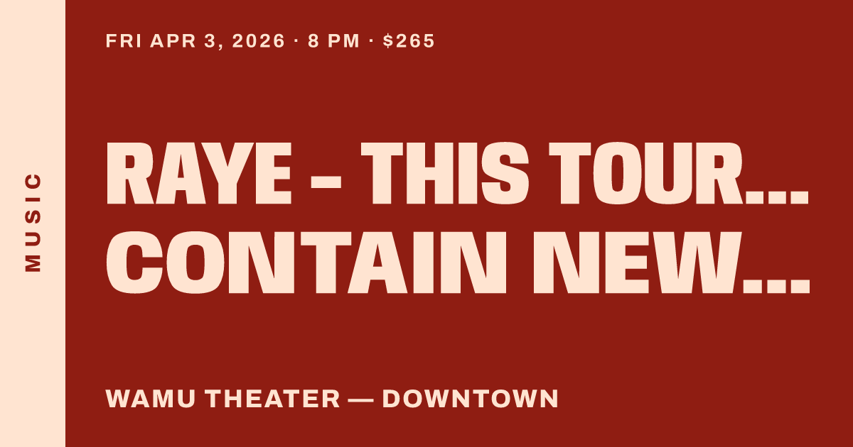RAYE - THIS TOUR MAY CONTAIN NEW MUSIC