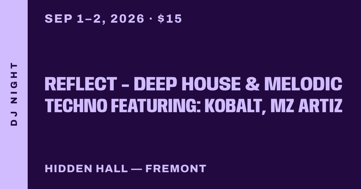 REFLECT - Deep House & Melodic Techno featuring: Kobalt, MZ Artiz