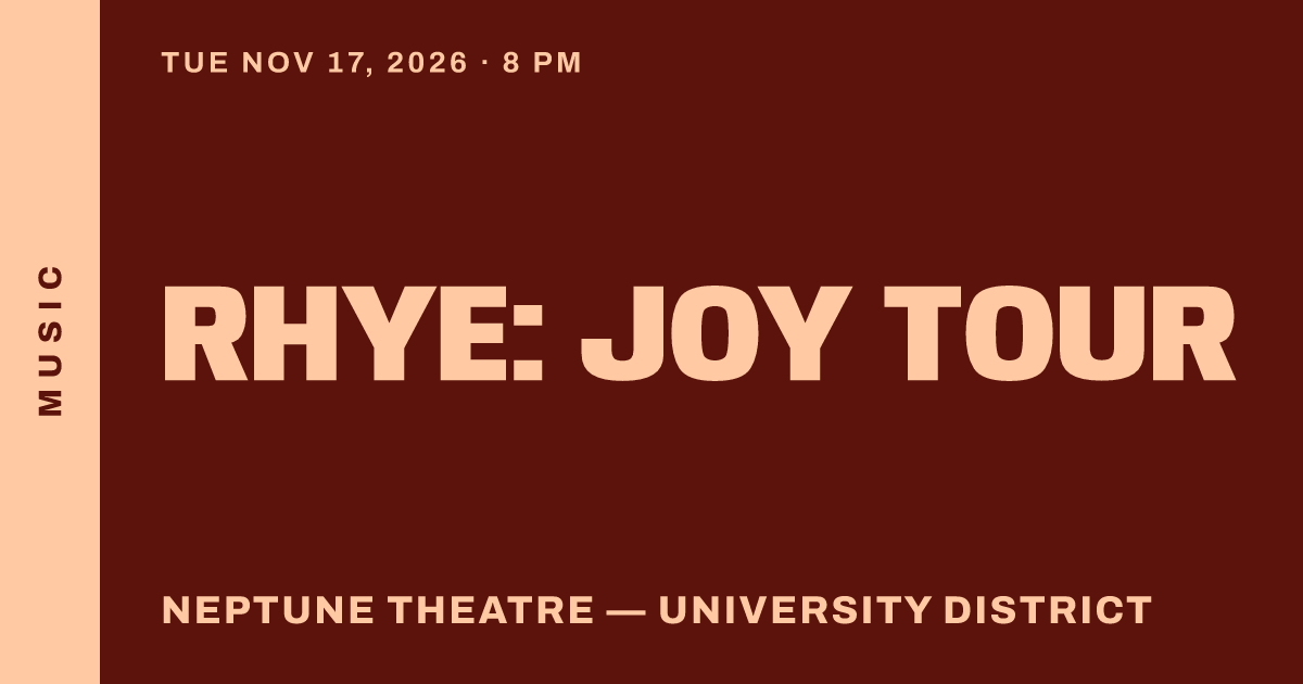 Rhye: Joy Tour