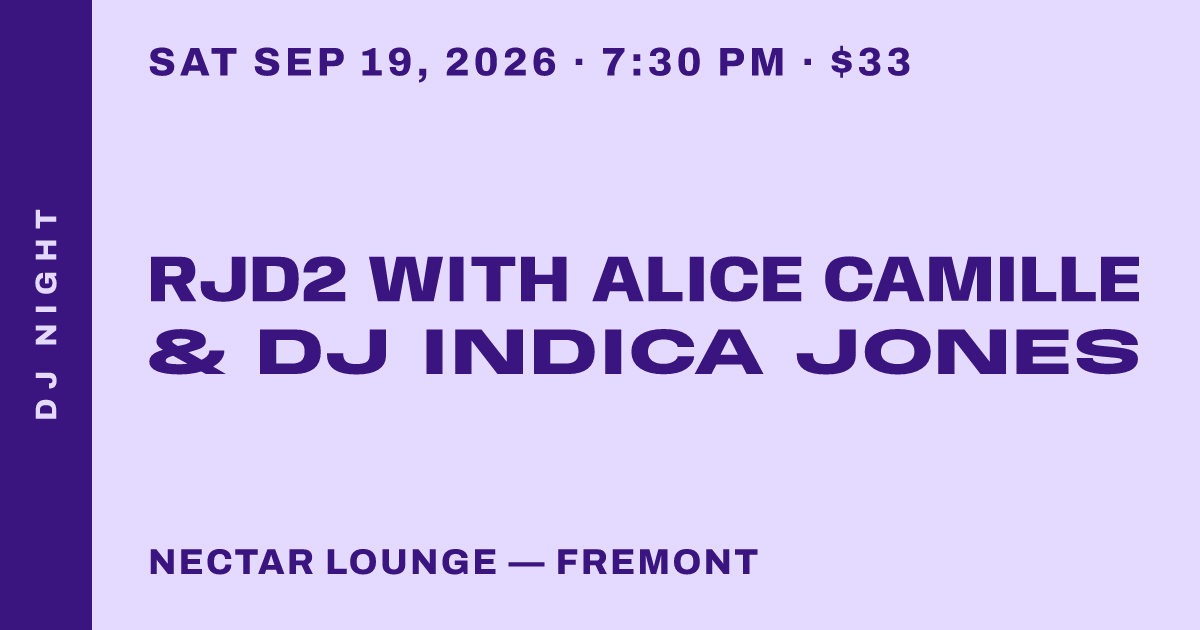 RJD2 with Alice Camille & DJ Indica Jones