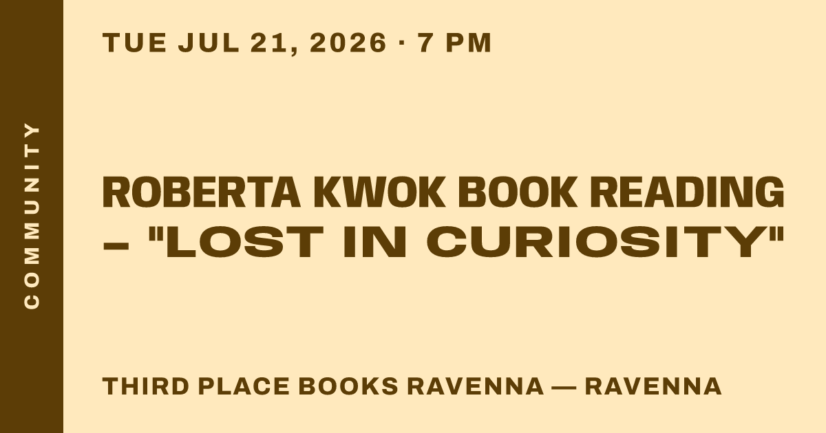 Roberta Kwok Book Reading - "Lost in Curiosity"