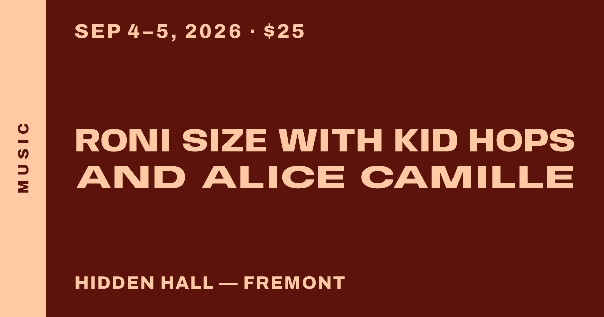 Roni Size with Kid Hops and Alice Camille