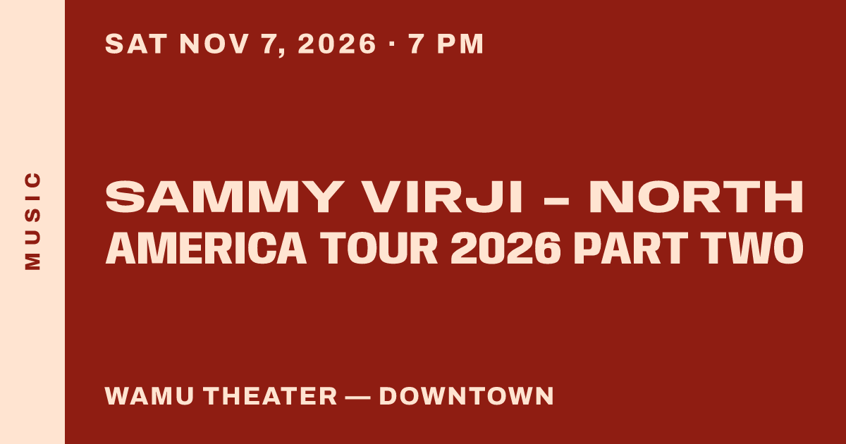 Sammy Virji - North America Tour 2026 Part Two