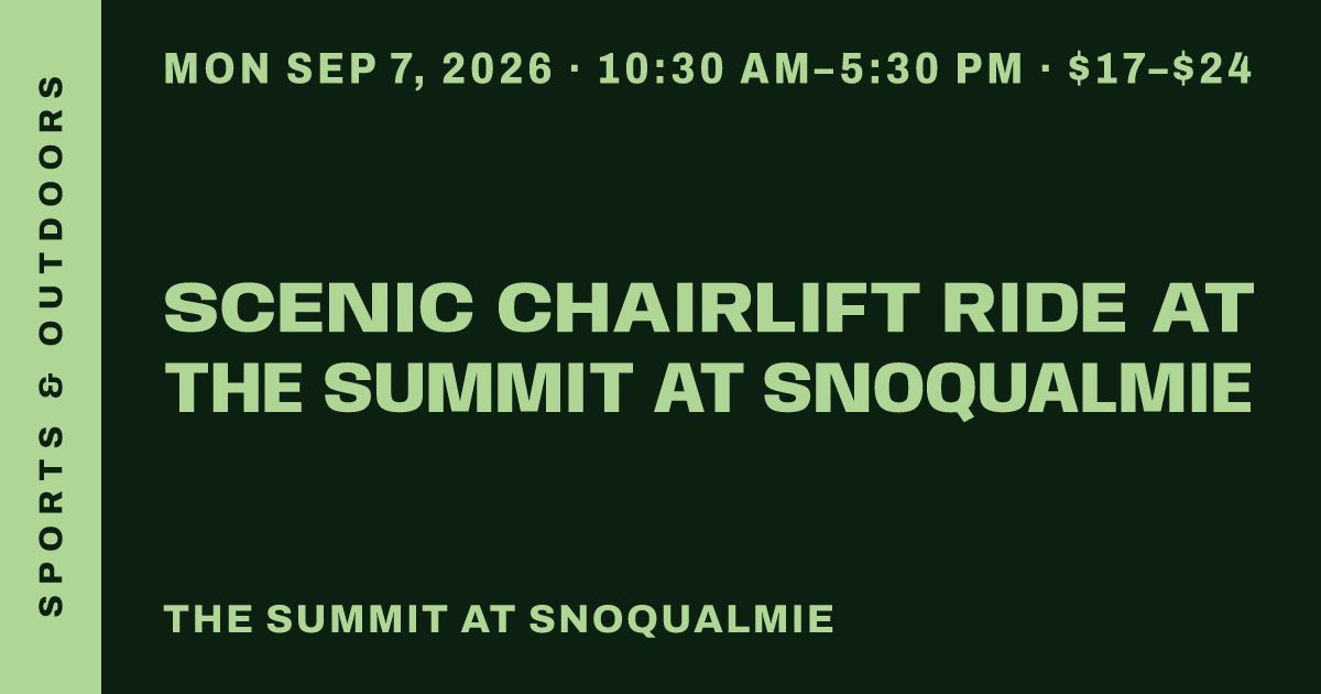 Scenic Chairlift Ride at The Summit at Snoqualmie