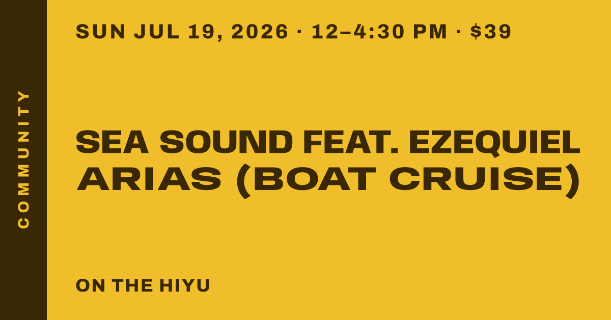 sea sound feat. Ezequiel Arias (Boat Cruise)