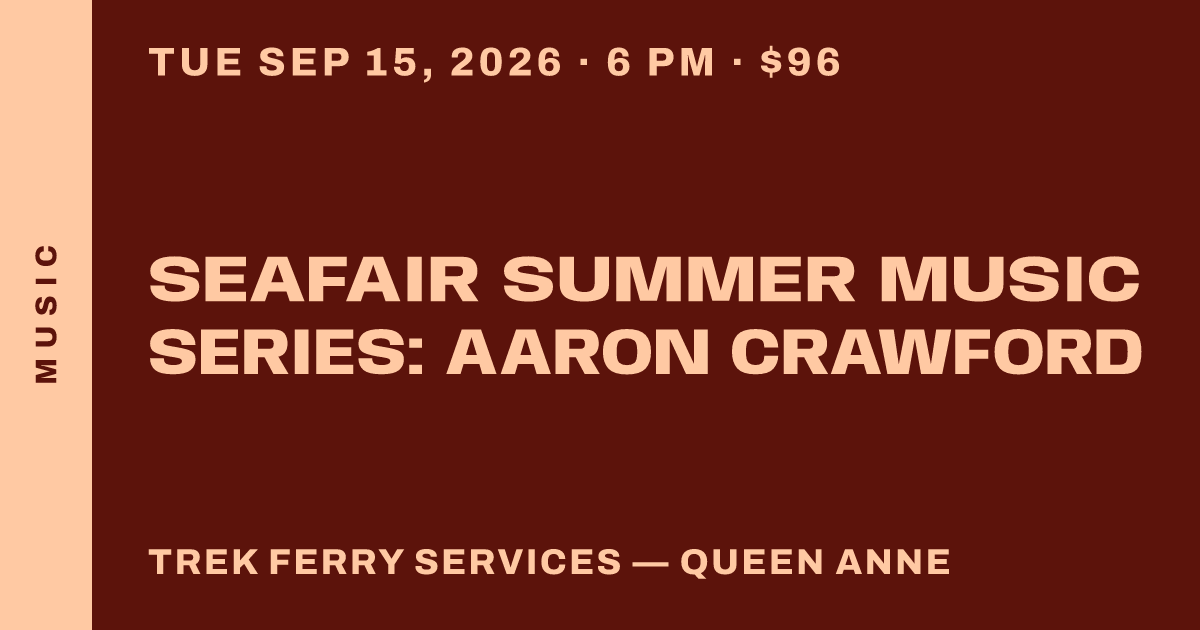 Seafair Summer Music Series: Aaron Crawford