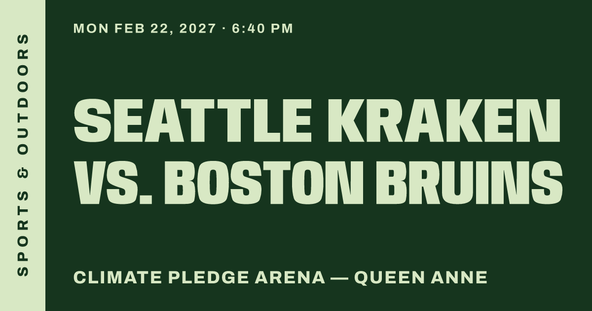 Seattle Kraken vs. Boston Bruins
